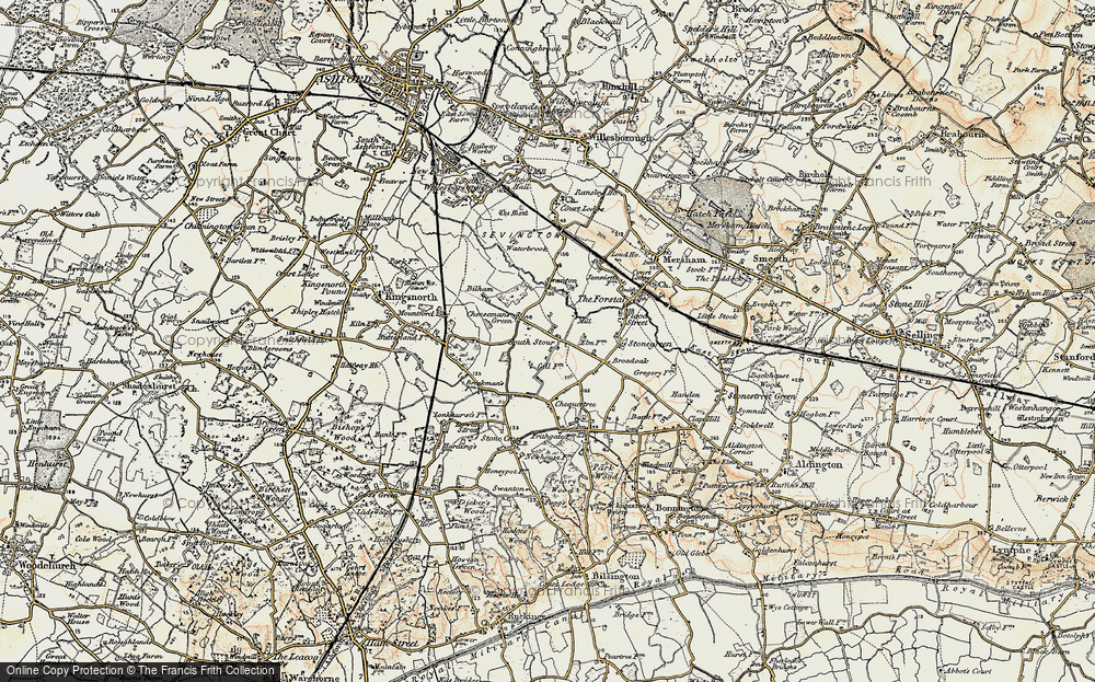 Old Map of South Stour, 1897-1898 in 1897-1898