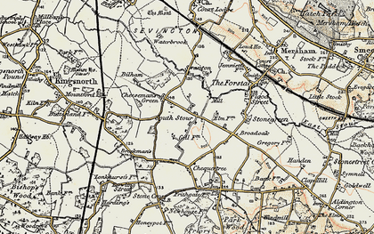 Old map of South Stour in 1897-1898