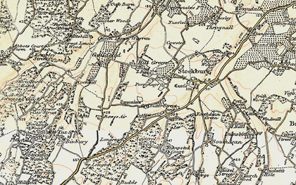 Old map of South Street in 1897-1898