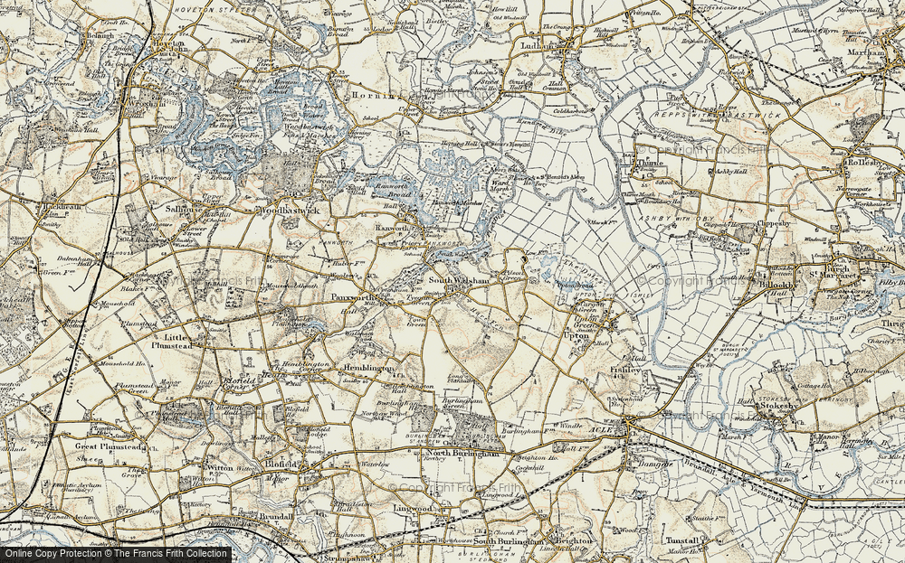 Old Map of South Walsham, 1901-1902 in 1901-1902