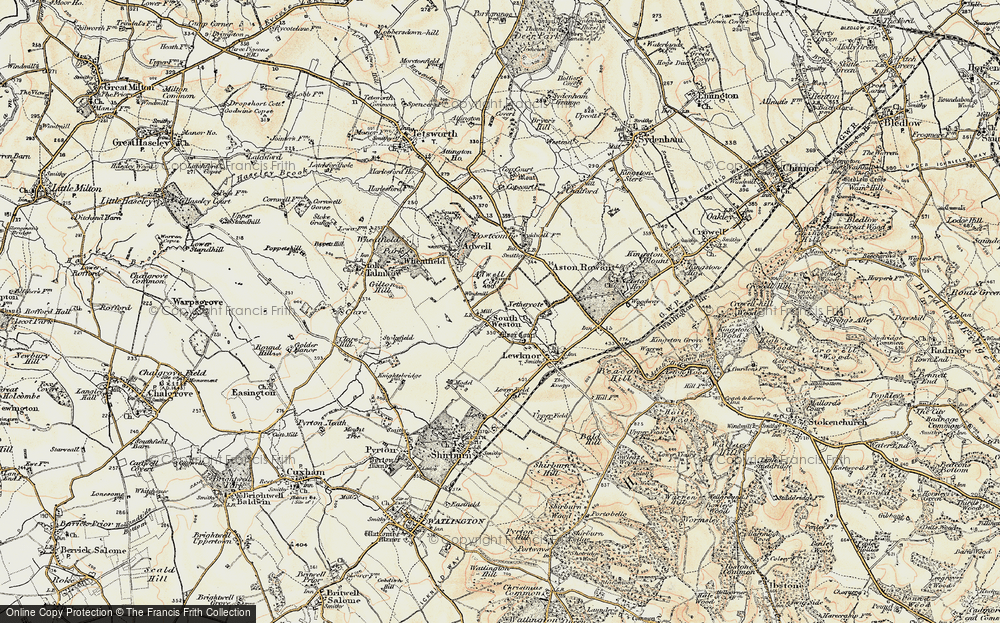 Old Map of South Weston, 1897-1898 in 1897-1898