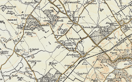 Old map of South Weston in 1897-1898