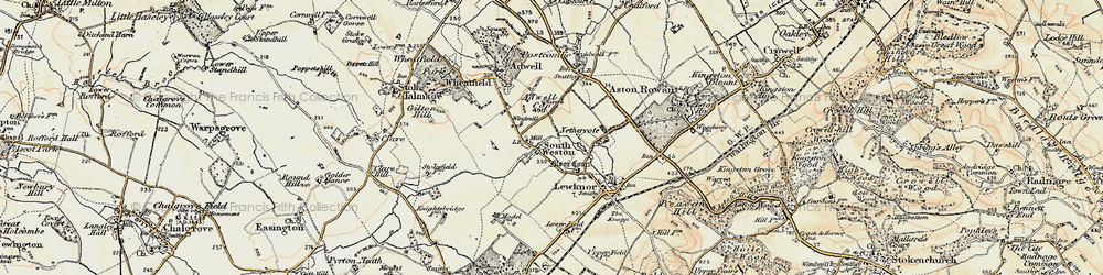 Old map of South Weston in 1897-1898