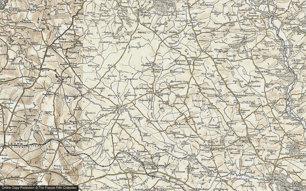 Old Map of South Wheatley, 1900 in 1900