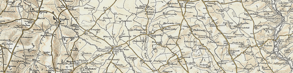 Old map of South Wheatley in 1900