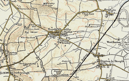 Old map of South Wheatley in 1902-1903