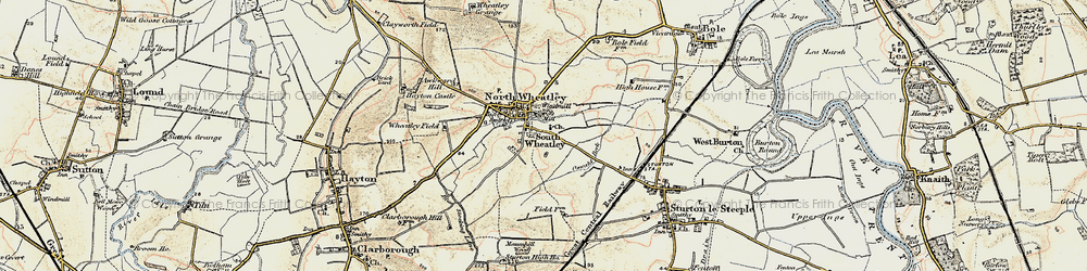 Old map of South Wheatley in 1902-1903