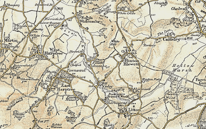 Old map of South Widcombe in 1899