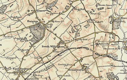 Old map of South Willingham in 1902-1903