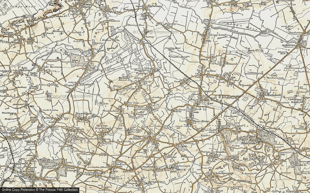 Old Map of Southay, 1898-1900 in 1898-1900