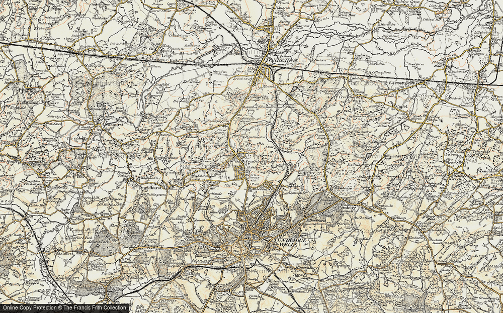 Old Map of Southborough, 1897-1898 in 1897-1898