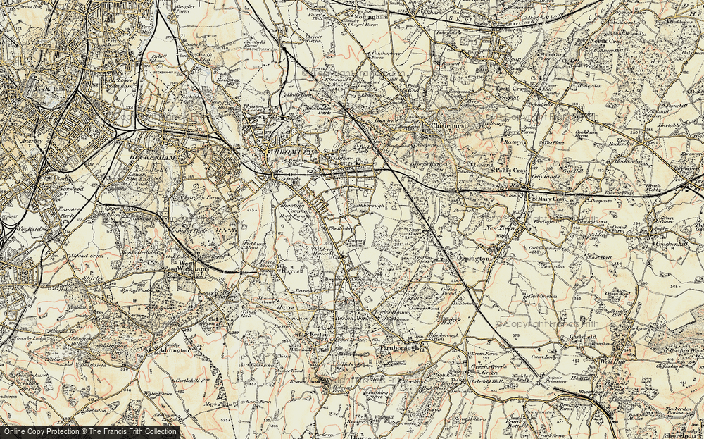 Old Map of Southborough, 1897-1902 in 1897-1902