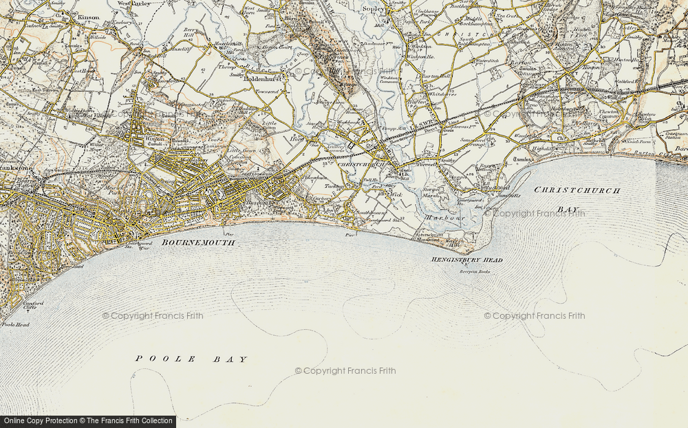 Old Map of Southbourne, 1899-1909 in 1899-1909
