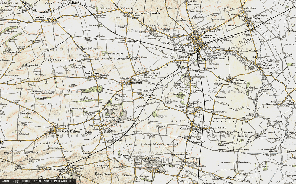Old Map of Southburn, 1903-1904 in 1903-1904