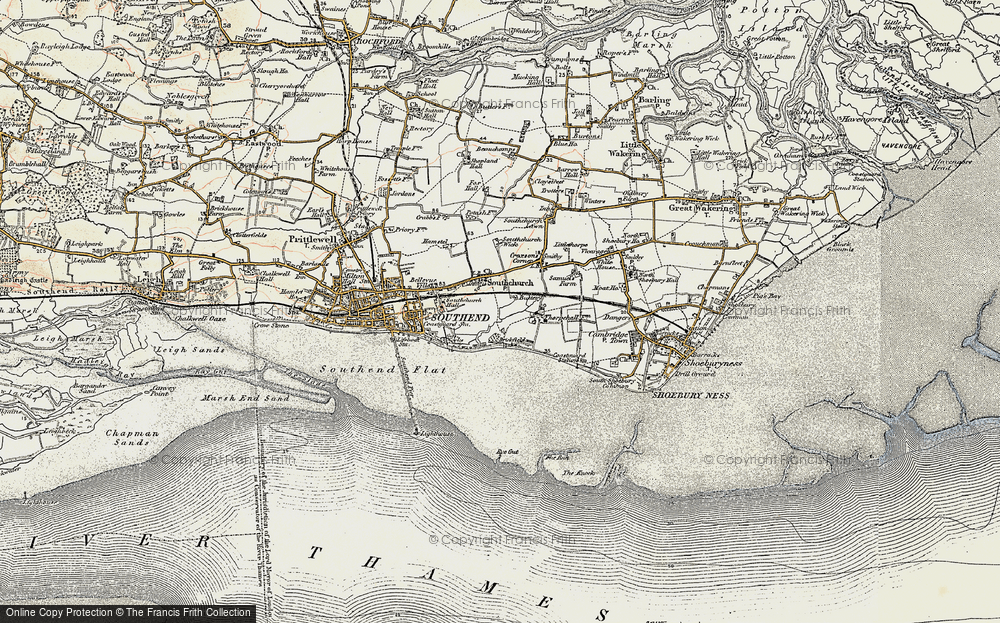 Old Map of Southchurch, 1897-1898 in 1897-1898