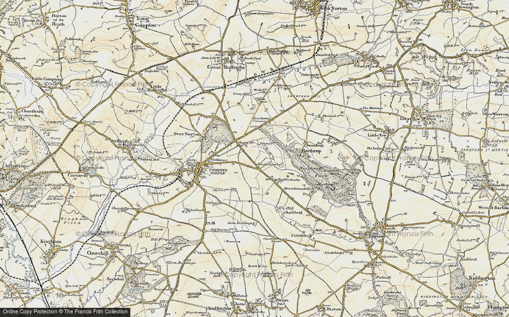 Old Map of Southcombe, 1898-1899 in 1898-1899