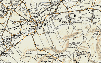 Old map of Winter's Penning in 1897-1899