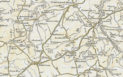 Old map of West Wooda in 1900