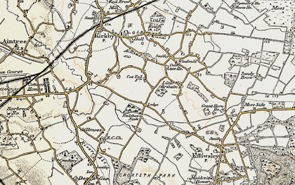 Old map of Southdene in 1902-1903