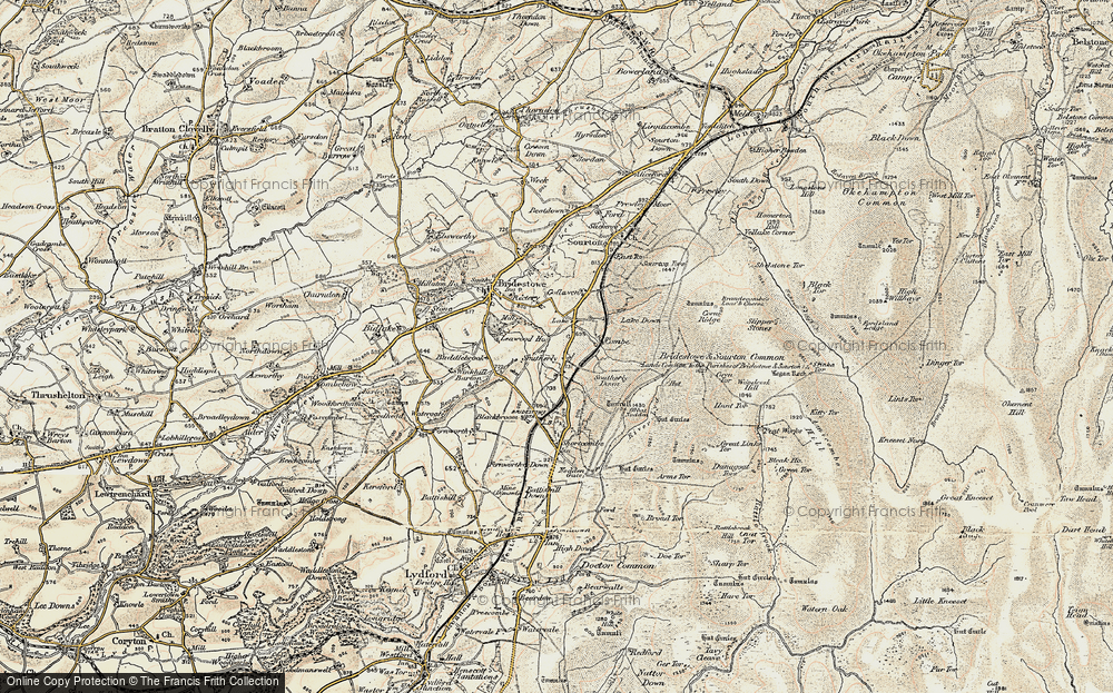 Old Map of Southerly, 1899-1900 in 1899-1900