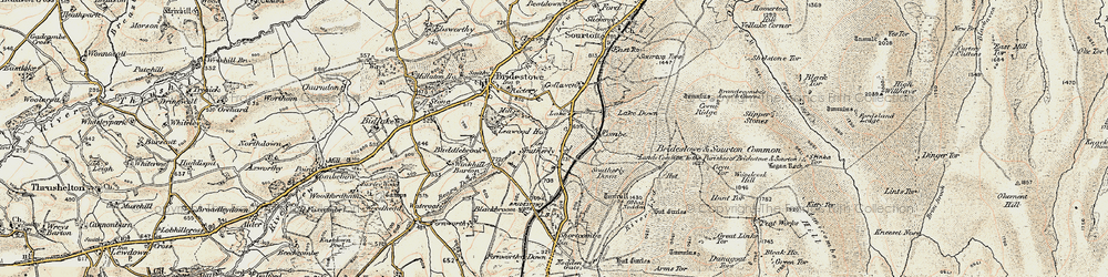 Old map of Southerly in 1899-1900