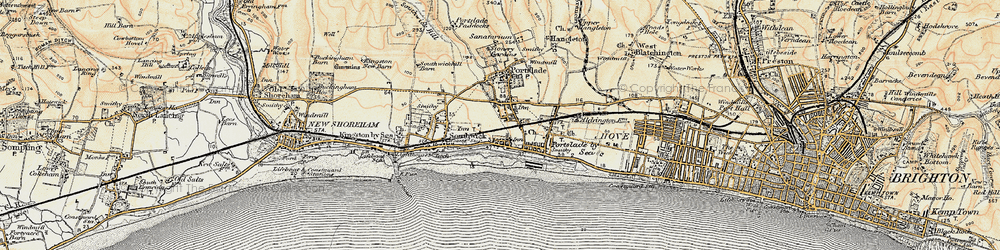 Old map of Southern Cross in 1898