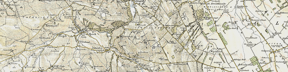 Old map of Southernby in 1901-1904