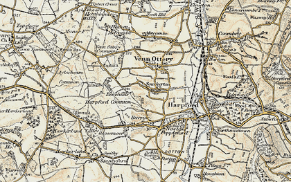 Old map of Southerton in 1899