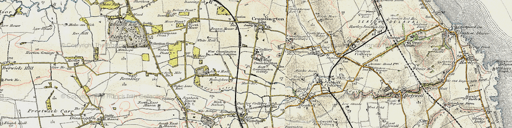 Old map of Southfield in 1901-1903