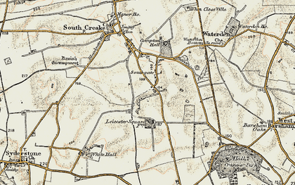 Old map of Southgate in 1901-1902