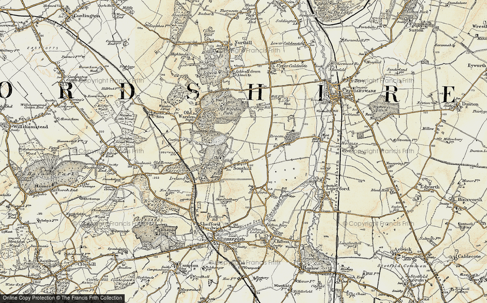 Old Map of Southill, 1898-1901 in 1898-1901