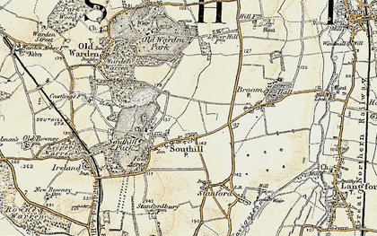 Old map of Southill in 1898-1901