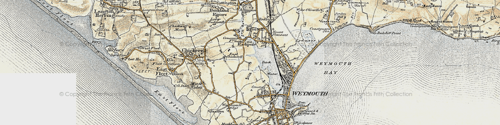 Old map of Southill in 1899