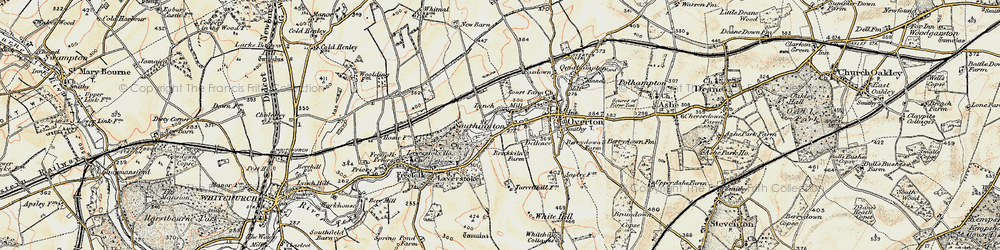 Old map of Southington in 1897-1900