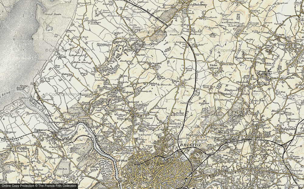 Old Map of Southmead, 1899 in 1899