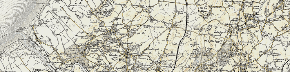 Old map of Southmead in 1899