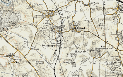 Old map of Bushey Wood in 1901-1903