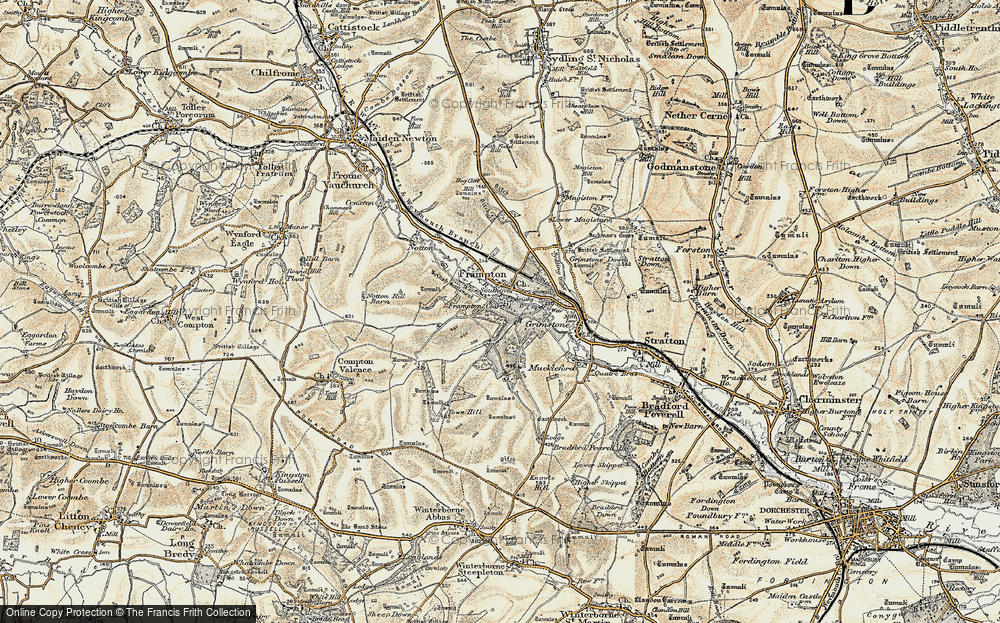 Old Map of Historic Map covering New Littlewood Fm in 1899