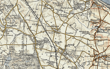 Old map of Southrepps in 1901-1902