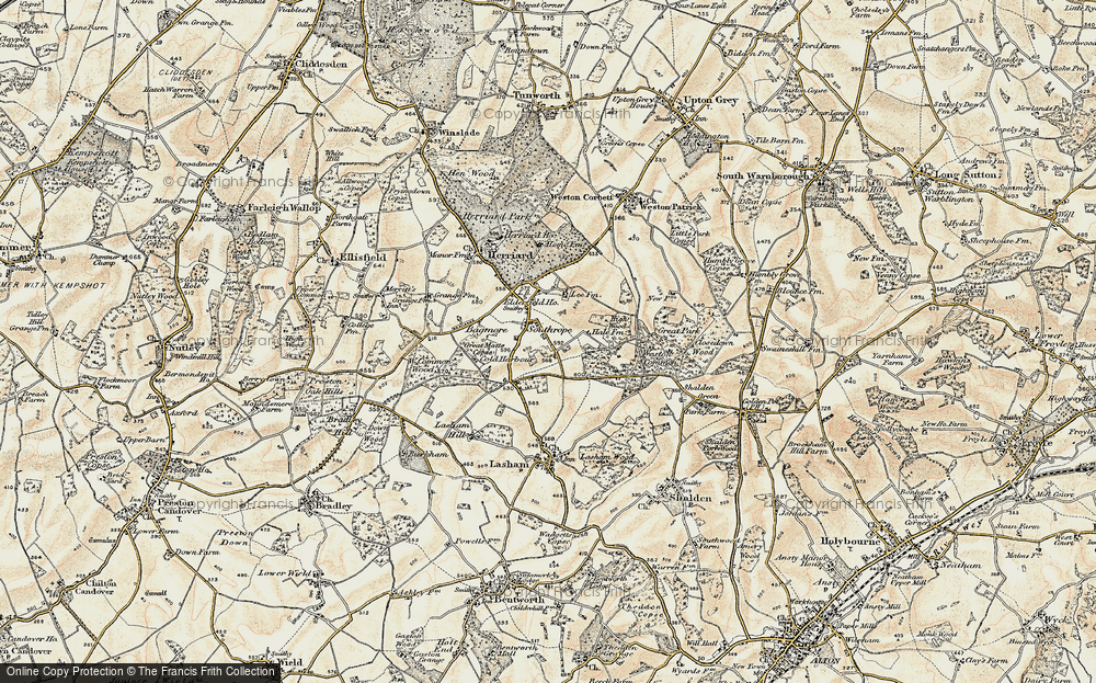 Old Map of Southrope, 1897-1900 in 1897-1900