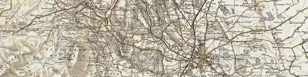 Old map of Barn Hill in 1902
