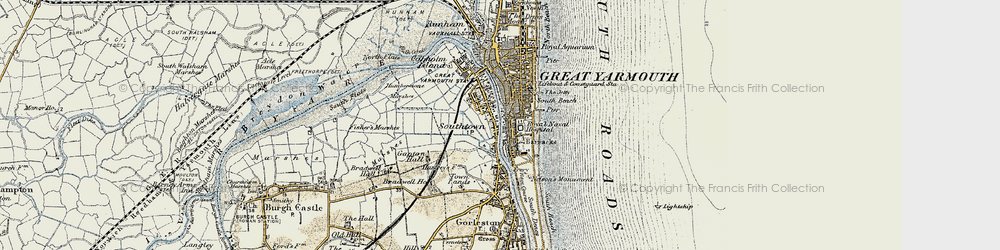 Old map of Southtown in 1901-1902