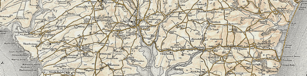 Old map of Bearscombe in 1899