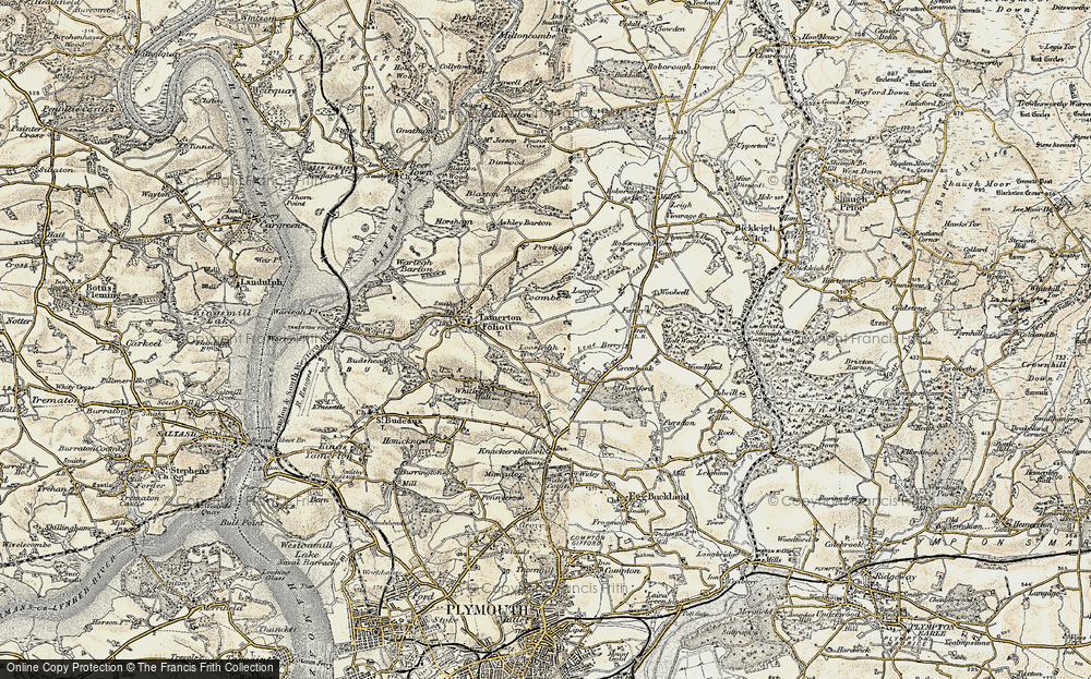 Old Map of Southway, 1899-1900 in 1899-1900