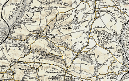 Old map of Southway in 1899-1900