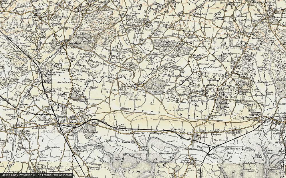 Old Map of Southwick, 1897-1899 in 1897-1899
