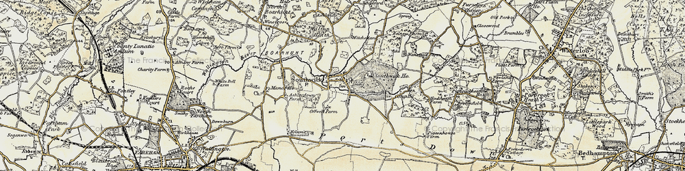 Old map of Southwick in 1897-1899