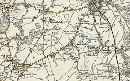Old map of Southwick in 1898-1899
