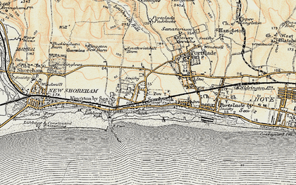 Old map of Southwick in 1898