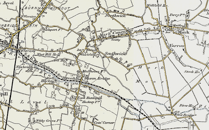Old map of Southwick in 1899-1900